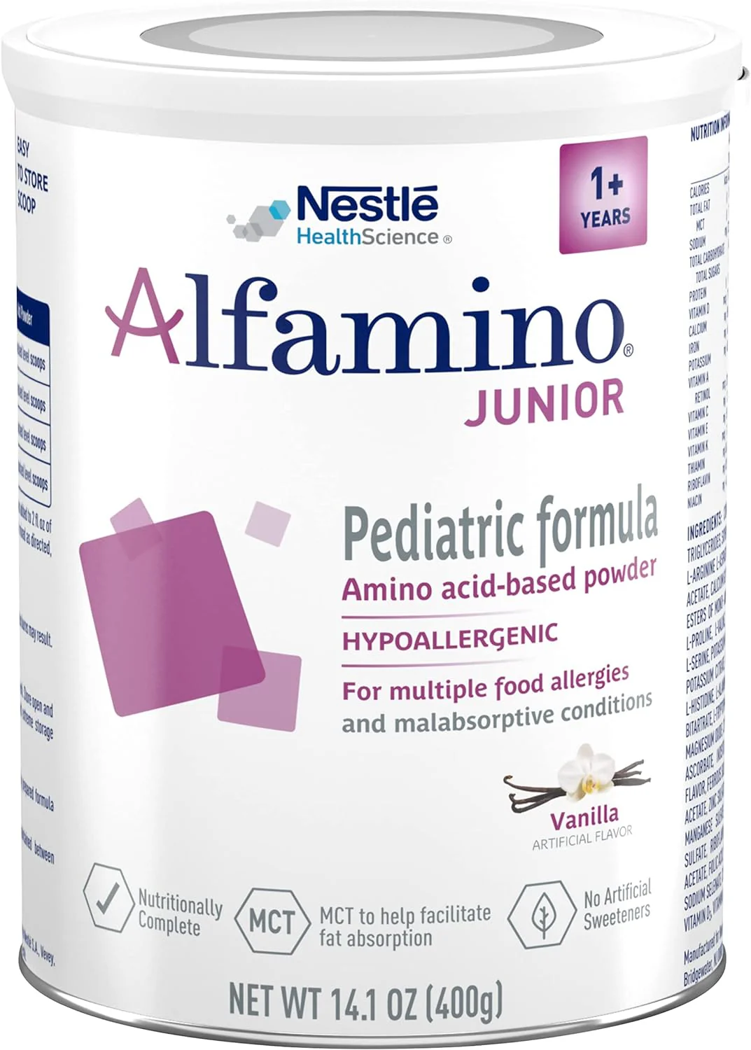 Nestle Alfamino Junior Amino Acid Based Pediatric Powder Formula, 14.1 oz. Can