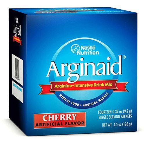Nestle Arginaid Arginine Supplement: Cherry, 56 Packets - Image 2