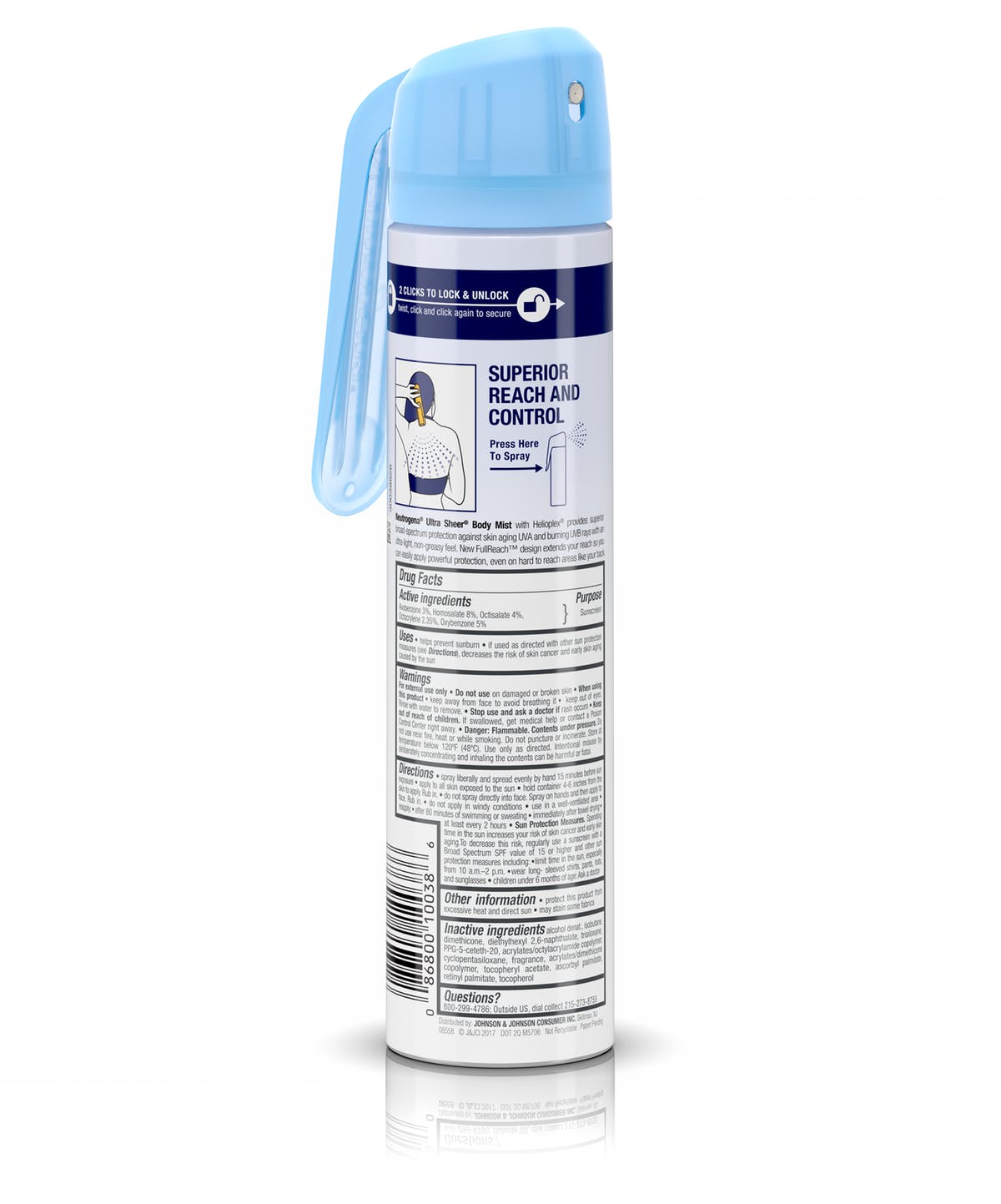 Neutrogena 10038 Ultra Sheer Body Mist Sunscreen. 1 each