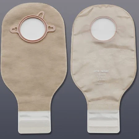 New Image 2-Piece Drainable Ostomy Pouch - 1-Sided Comfort Panel, Precut, Lock 'n Roll, 12" L, 4", Ultra-clear, Box of 10 - Image 2