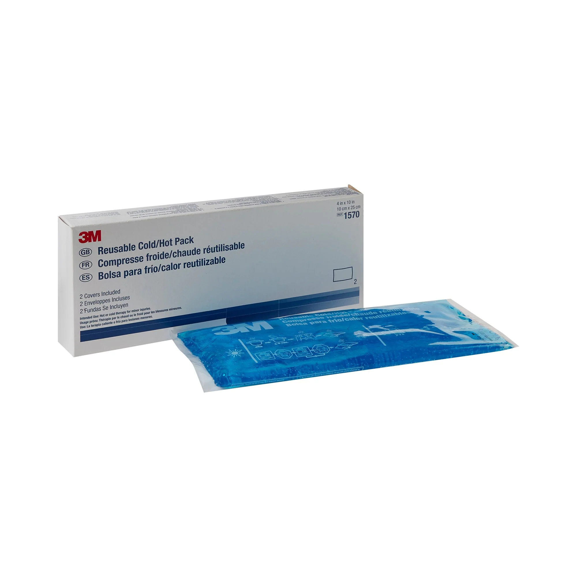 Nexcare Reusable Cold Hot Pack with Cover 4 x 10 Inch, Box of 2 - Image 2