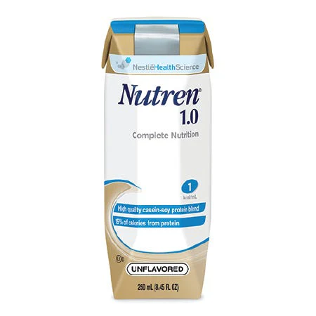 Nutren 1.0 Complete Liquid Nutrition: Unflavored, 24 Count, 250 Calories
