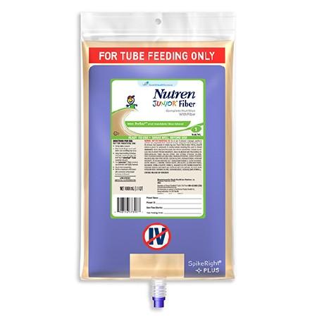 Nutren Junior Fiber Tube Feeding Formula 1000mL Case of 6, Unflavored