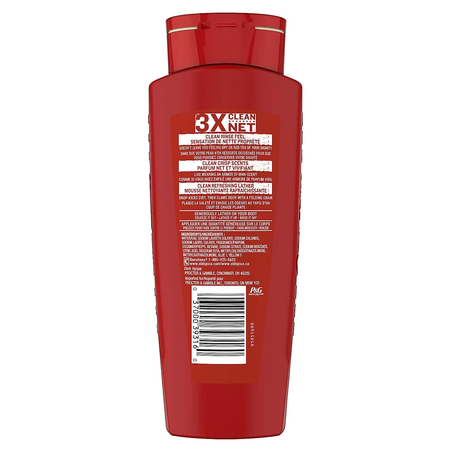 Old Spice Pure Sport Body Wash, Liquid 18 oz. Bottle, Clean Scent, 1 Each - Image 2
