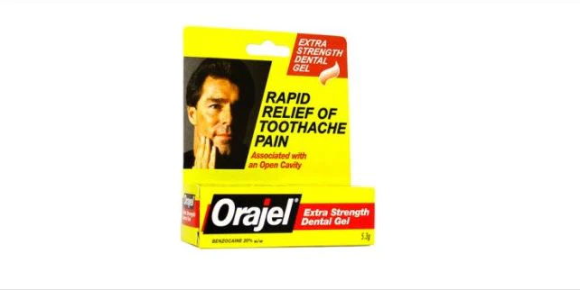 Orajel Pain Oral Relief, 20% Strength Benzocaine Oral Gel, 0.45 oz.