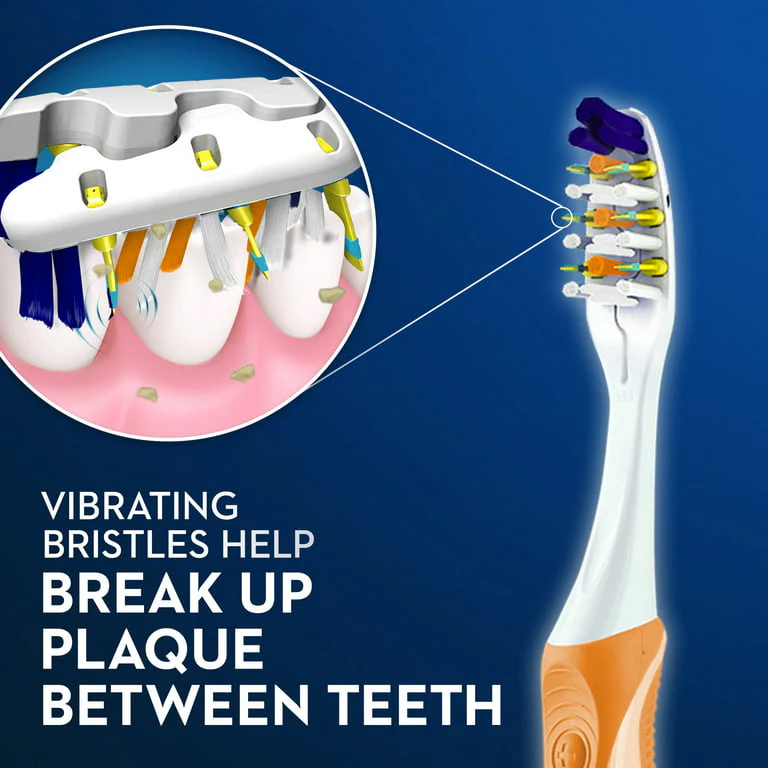 Oral-B Vibrating Pulsar Battery Toothbrush with Microban, Soft - Image 7