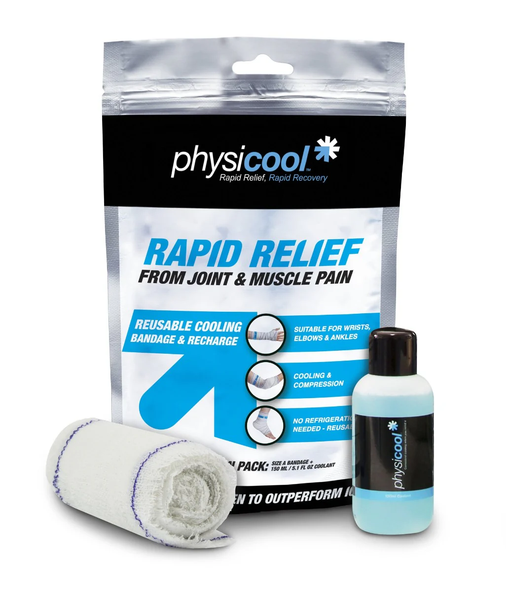 Physicool Combo Pack One Size A Bandage, One Bottle of Coolant - Image 2