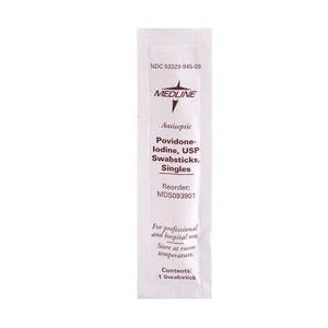Povidone Iodine Swabsticks, Box of 50