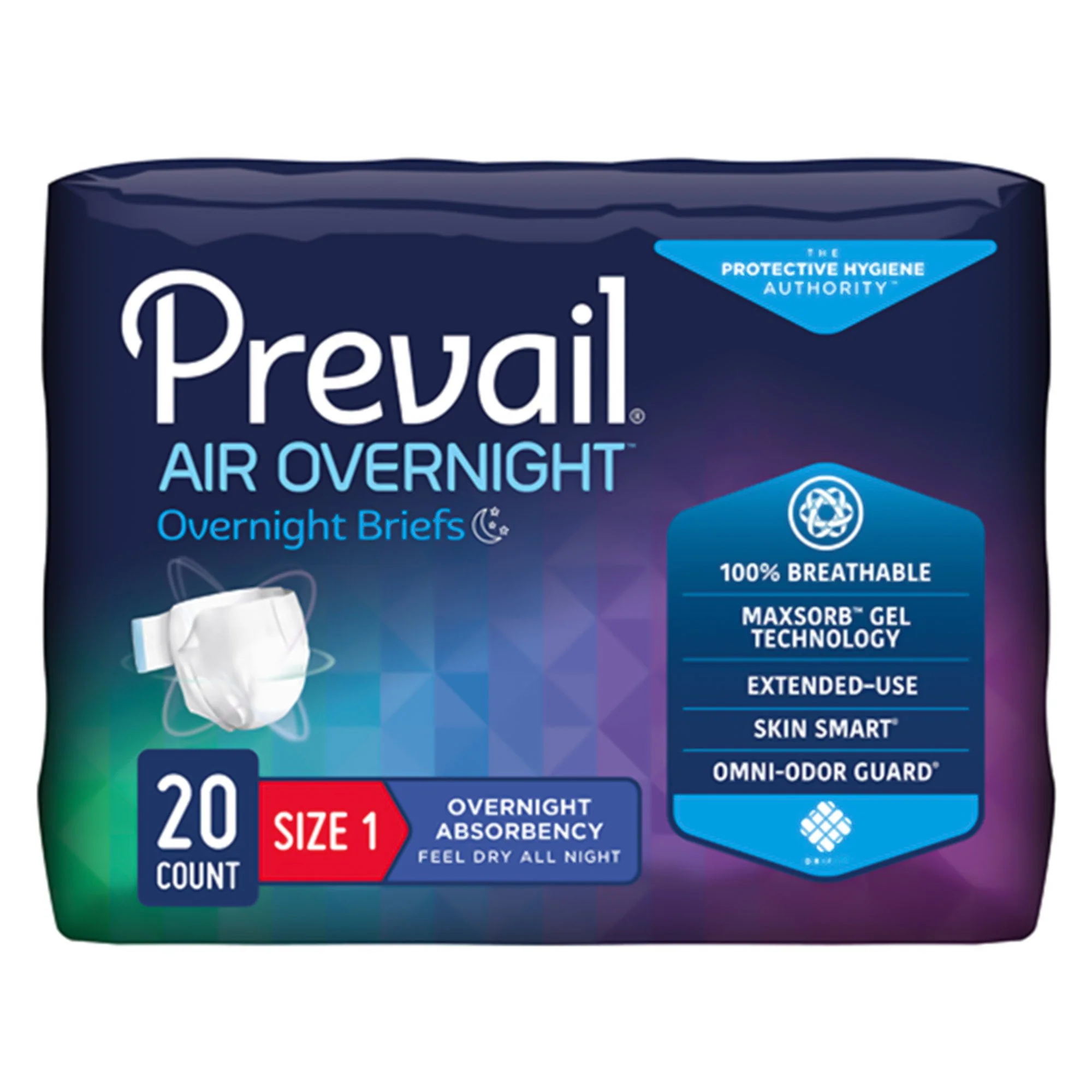 Prevail Air Overnight Briefs, Overnight Absorbency, Breathable, Refastenable Tabs - Image 13