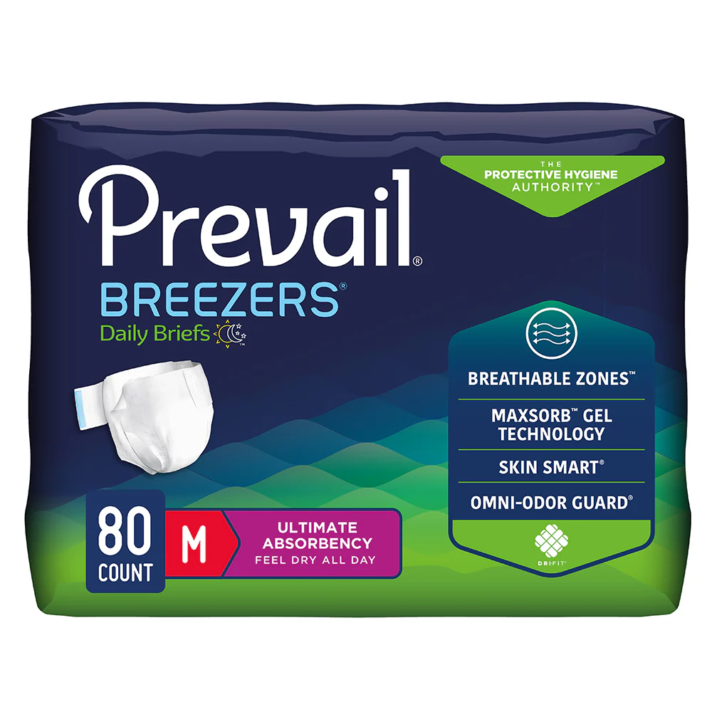 Prevail Breezers Unisex Adult Incontinence Brief, Disposable, Heavy Absorbency - Image 5