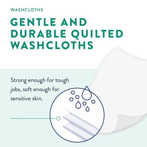 Prevail Premium Washcloths, Soft Packs, Aloe / Vitamin E / Chamomile - Image 8