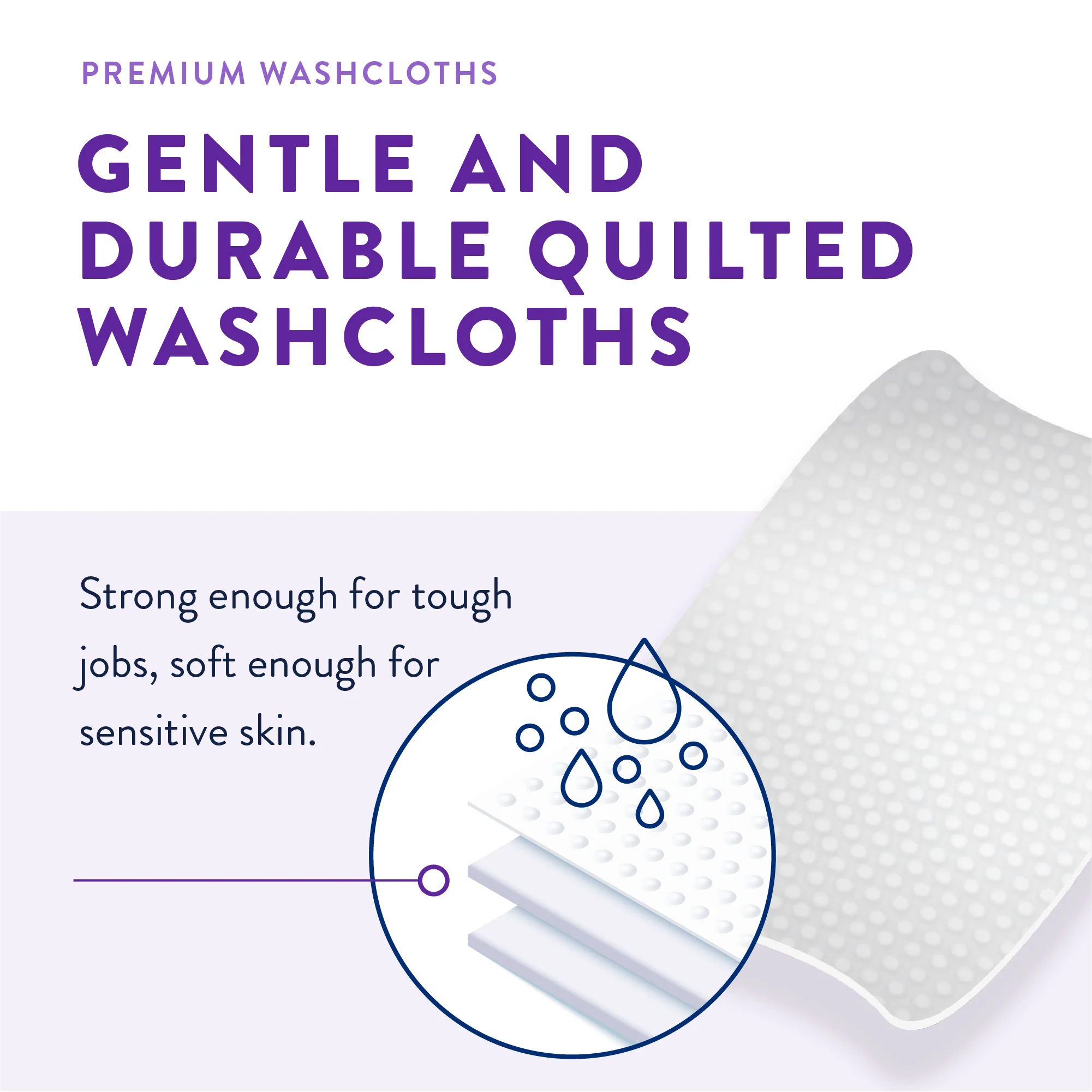 Prevail Premium Washcloths, Soft Packs, Aloe / Vitamin E / Chamomile - Image 9