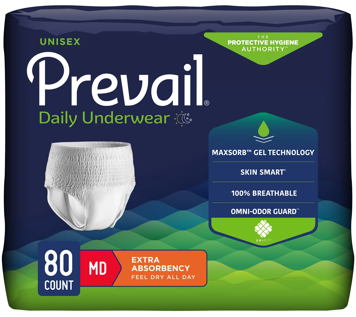 Prevail Unisex Daily Absorbent Underwear, Pull On with Tear Away Seams - Image 5