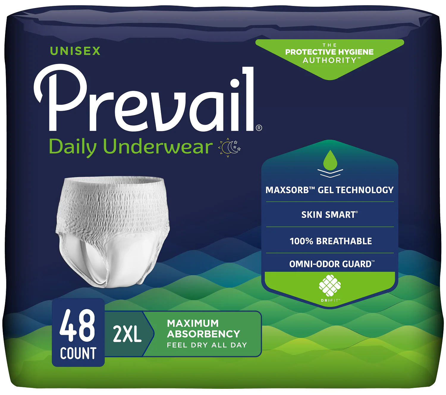 Prevail Unisex Daily Absorbent Underwear, Pull On with Tear Away Seams - Image 8