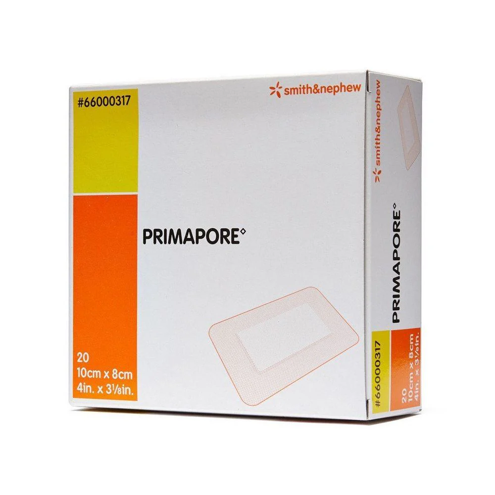 Primapore Smith & Nephew Adhesive Wound Dressing: 4" x 3.125", Sterile Tan - Image 2