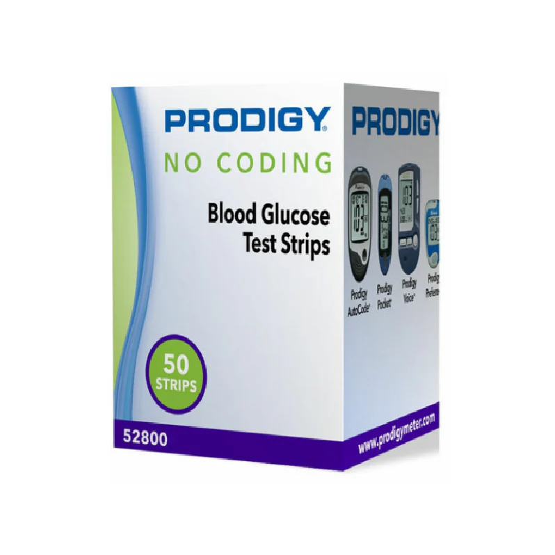Prodigy No Coding Blood Glucose Test Strips