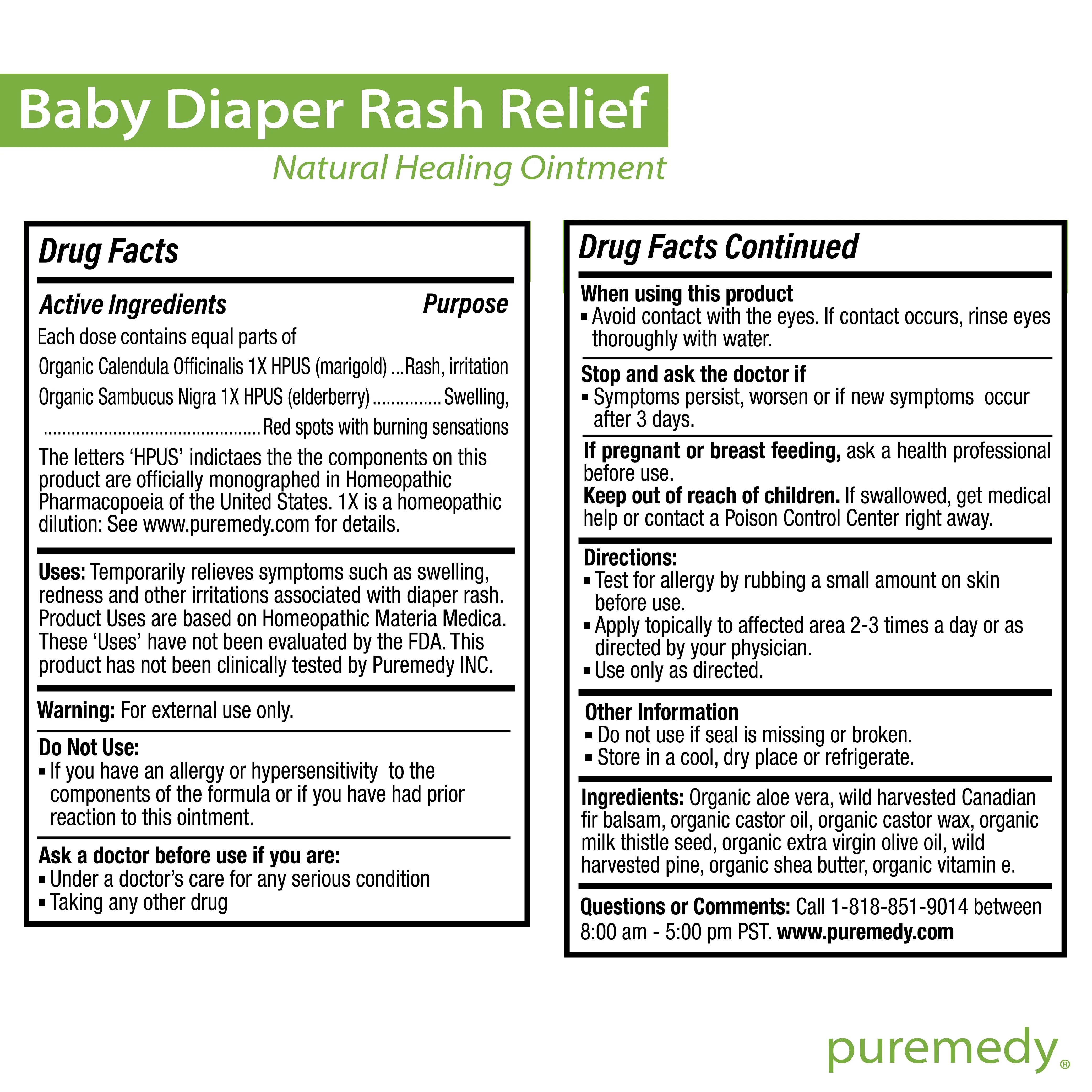 Puremedy Baby Diaper Rash Ointment, 2 Ounce - Image 6