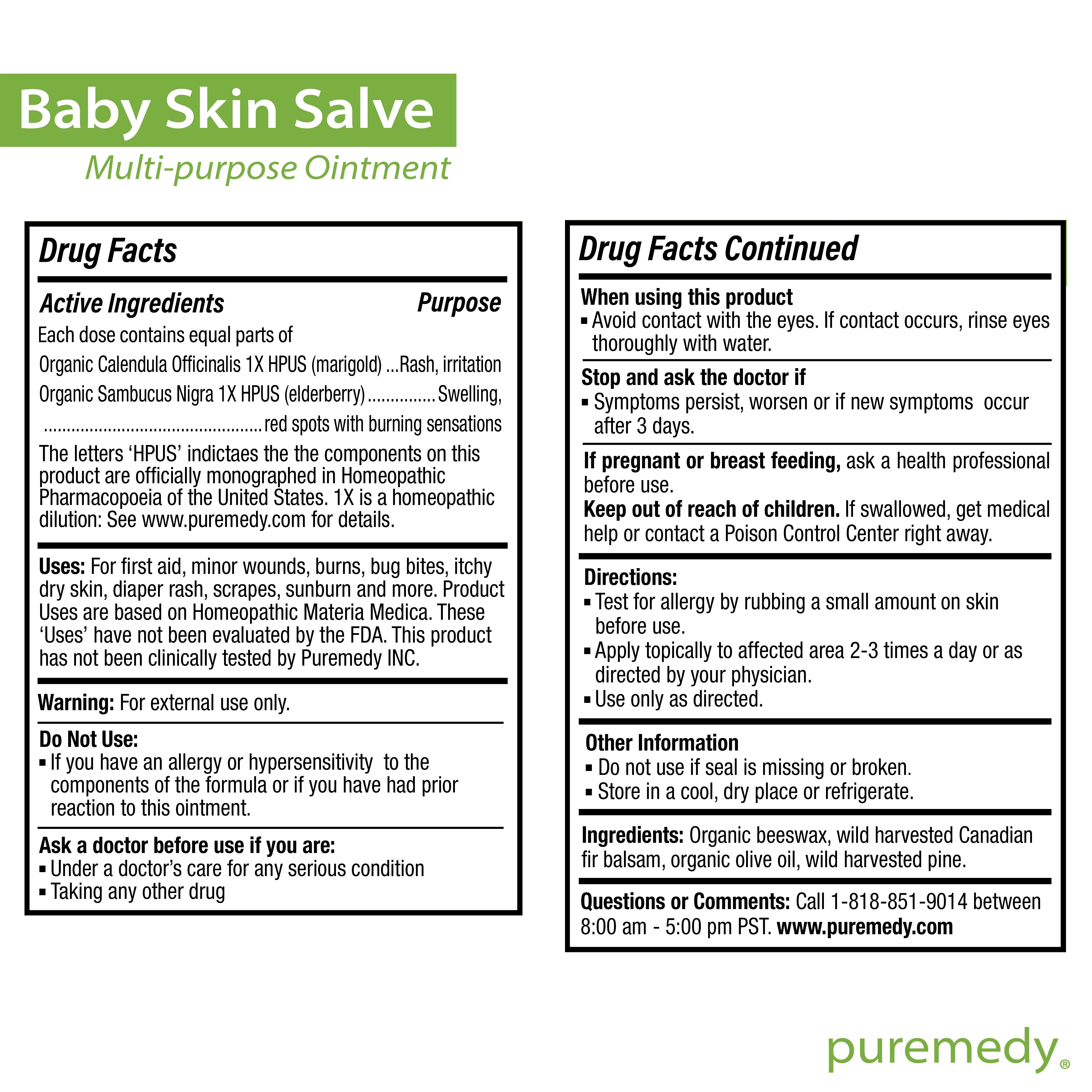 Puremedy Baby Skin Salve, 2 Ounce - Image 6