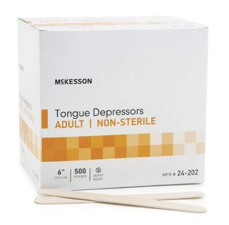 Puritan Medical Products Tongue Depressor: 500 Count, 6" L