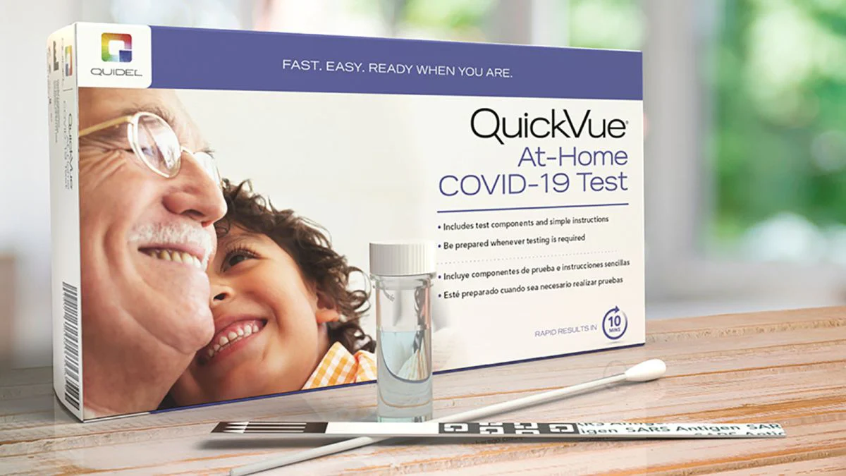 QuickVue At-Home OTC COVID-19 Rapid Test Kit, Case of 45 Kits - Image 2