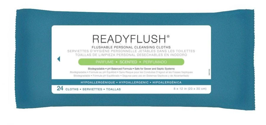 ReadyFlush Biodegradable Flushable Wipes One count