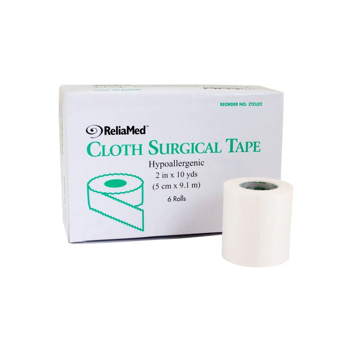 ReliaMed 1 Inch X 10 Yard Tape, Clear Plastic, Roll, Box of 12