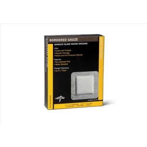 ReliaMed Bordered Gauze, 4" x 10", Sterile, 2 Boxes of 25