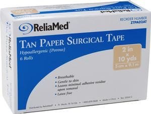 ReliaMed PA02AT Paper Tan Tape, 1 Each - Image 2