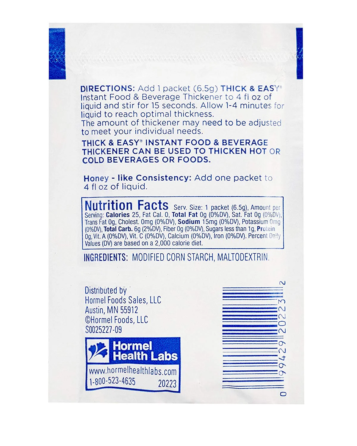 Resource 22540000 Instant Food Thickener Case of 75 - Image 2