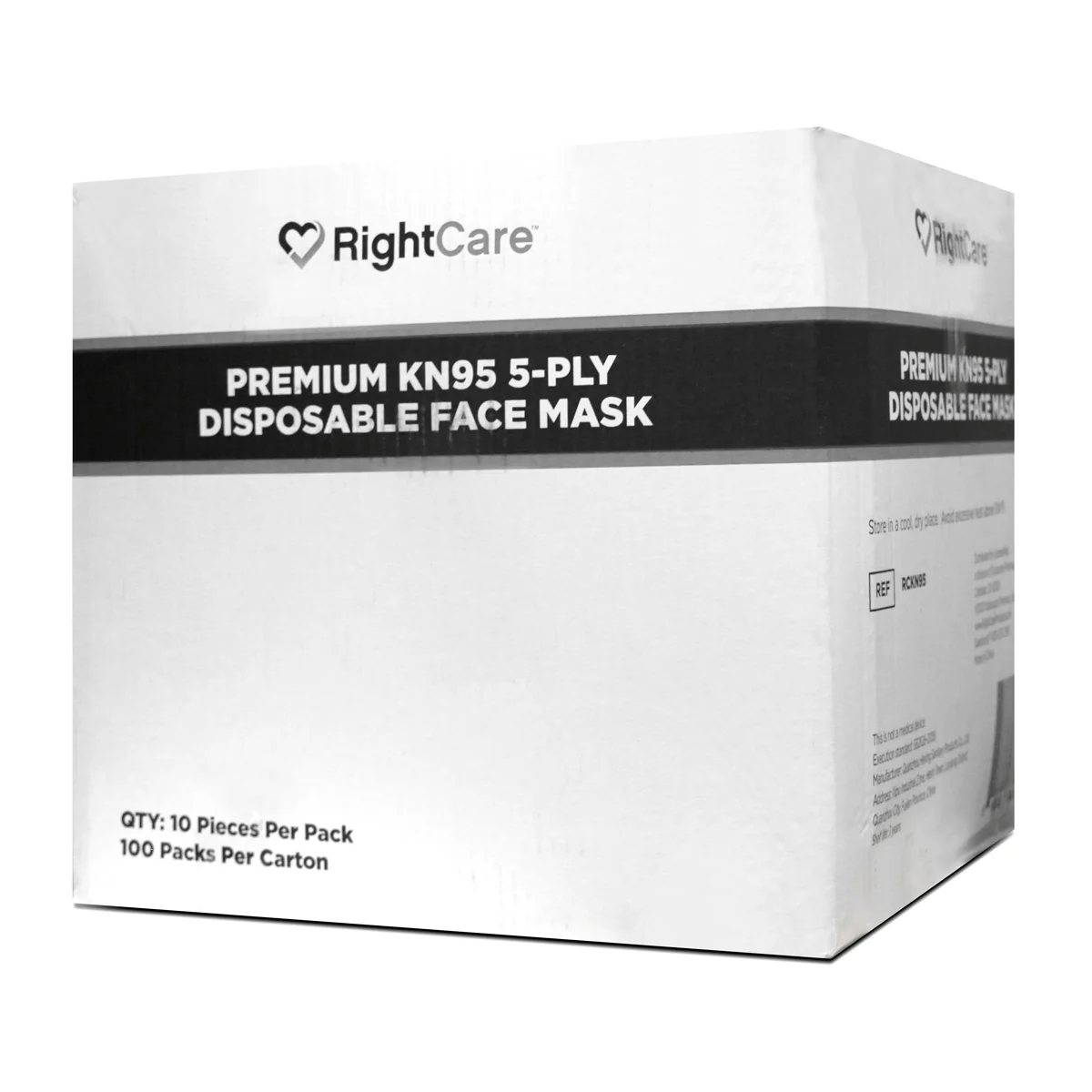 RightCare KN95 Protective Face Mask, 99% Filter Efficiency, 5-Ply Mask - Image 11
