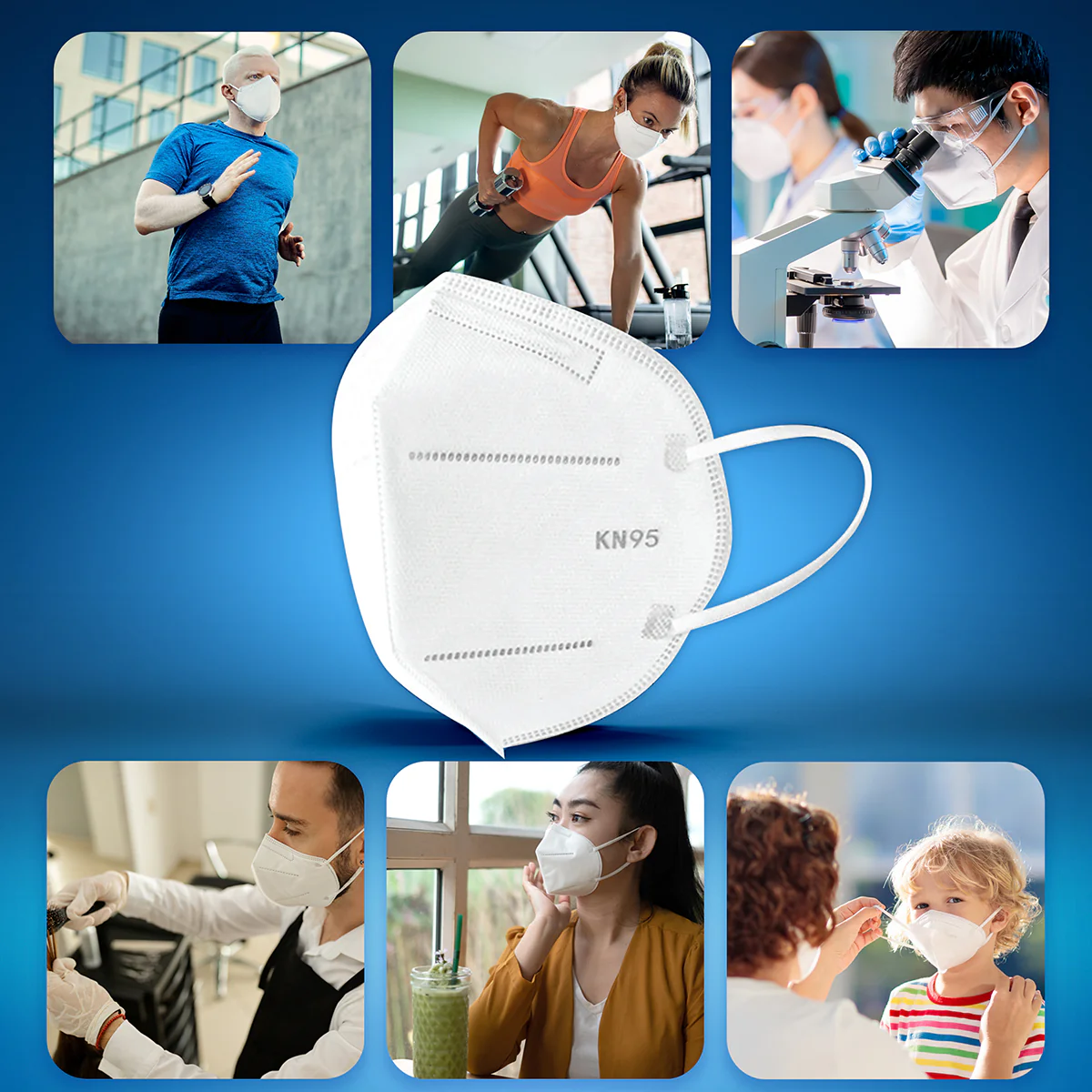 RightCare KN95 Protective Face Mask, 99% Filter Efficiency, 5-Ply Mask - Image 4