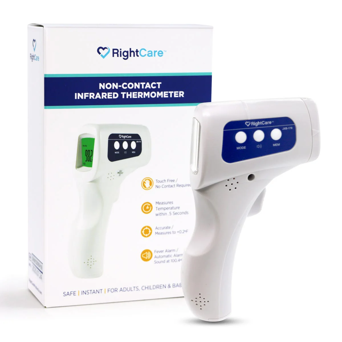RightCare No-Touch IR Forehead Thermometer with Instant Results - Image 8