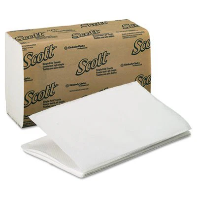 Scott 01700 Single-Fold Paper Towel 9-3/10 X 10-1/2 Inch Case of 16 Packs - Image 2