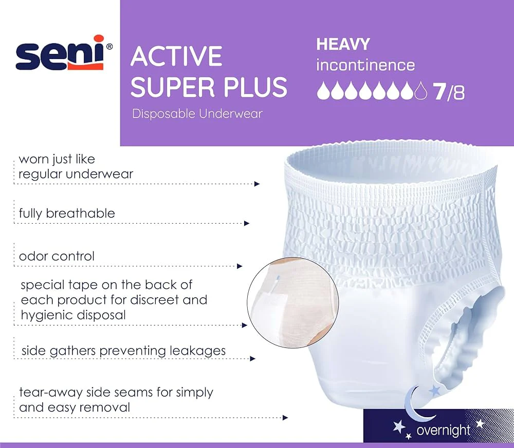 Seni Active Super Plus Pull-On Underwear - Image 5