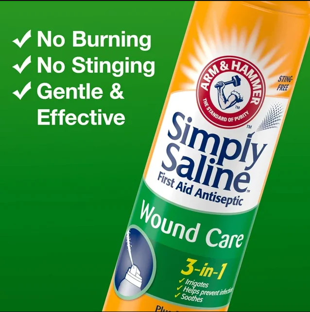 Simply Saline 3 in 1 Wound Wash 7.1 oz Bottle - Image 3