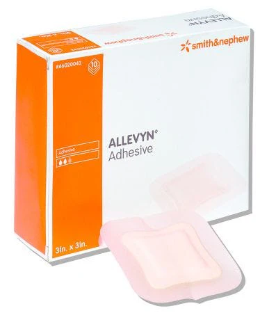 Smith & Nephew ALLEVYN Adhesive Hydrocellular Dressings: 3" x 3", 10 Count
