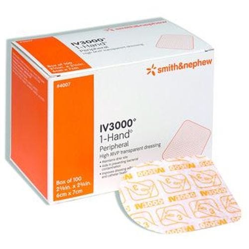 Smith & Nephew IV3000 1 Hand 4008 IV Dressing Box of 50 - Image 2