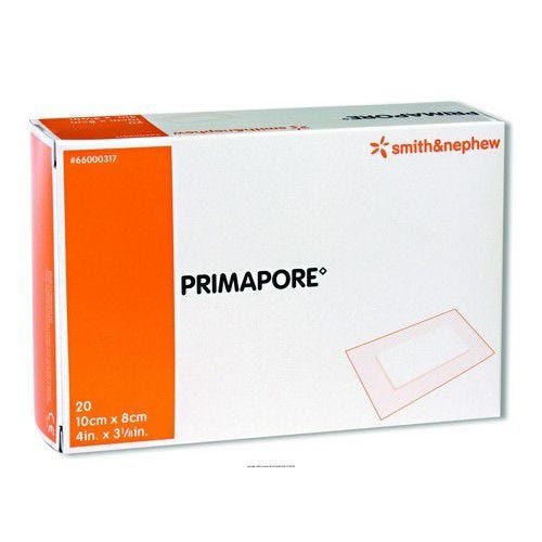 Smith & Nephew Primapore Adhesive Dressing: White, 2" x 3", Adhesive, Nonwoven, 100 Count - Image 2