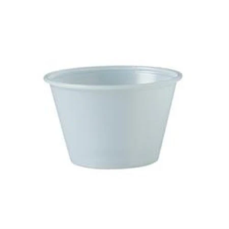 Solo Souffle Cup 4 oz. Translucent Plastic / Polystyrene, Sleeve of 250
