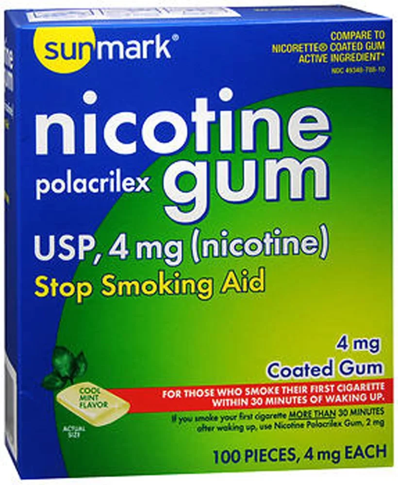 Sunmark Stop Smoking Aid 4 mg Strength Gum