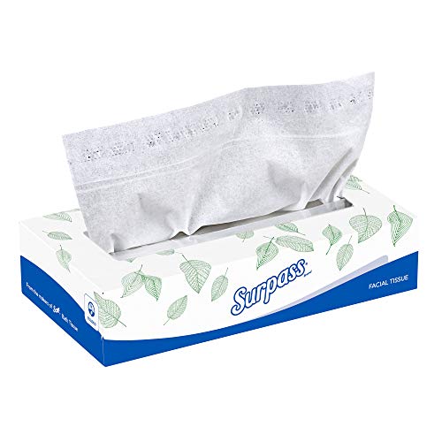 Surpass Facial Tissue: 30 Count, White, 8" x 8.4", 2-Ply - Image 2