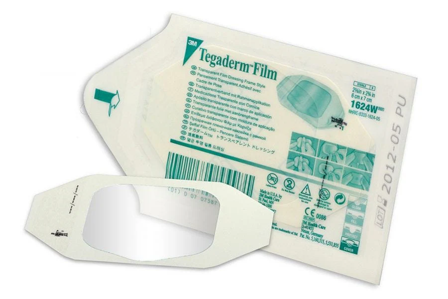 Tegaderm 1614 Transparent Adhesive Film Dressing with Border 2-3/8" x 2-3/4", Breathable. Count of 1 - Image 2