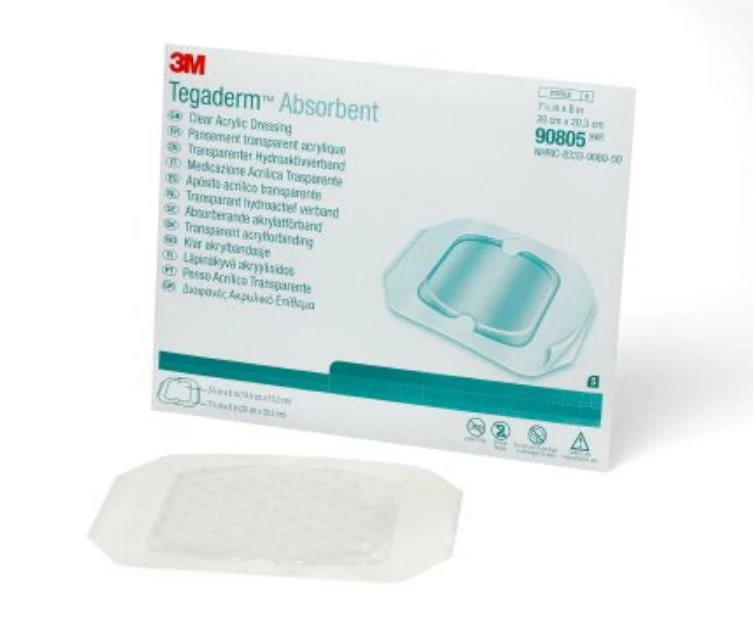 Tegaderm 90805 Absorbent Clear Acrylic Dressing, Box of 5 - Image 3