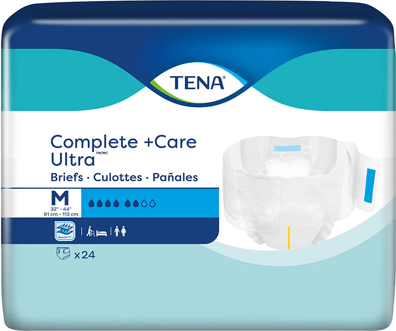 TENA Complete +Care Ultra Incontinence Brief, Moderate Absorbency, Unisex - Image 4