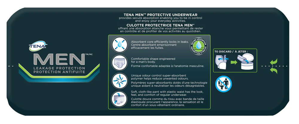 TENA MEN Protective Incontinence Underwear Super Plus Absorbency - Image 4