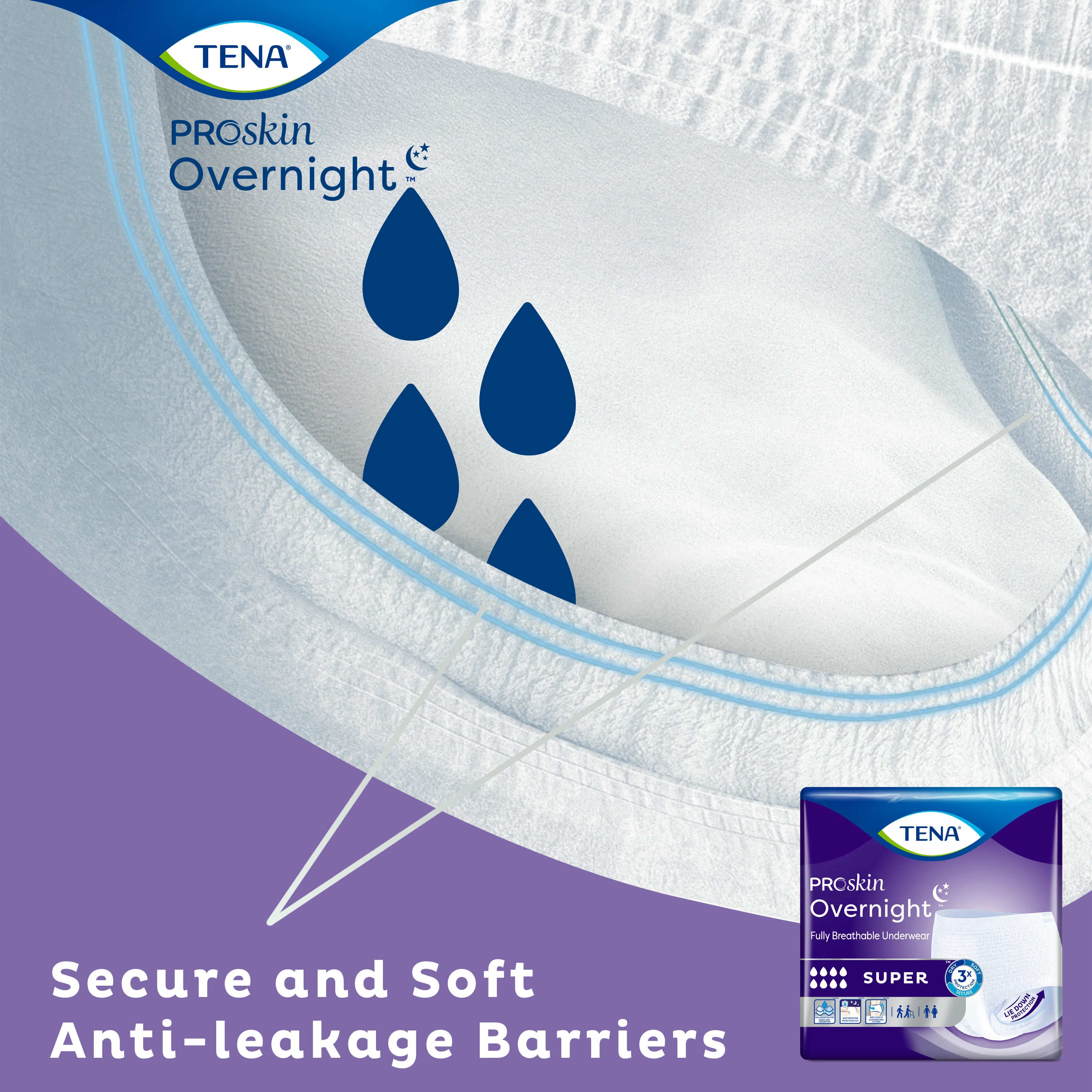 TENA Overnight Super Fully Breathable Underwear - Image 6