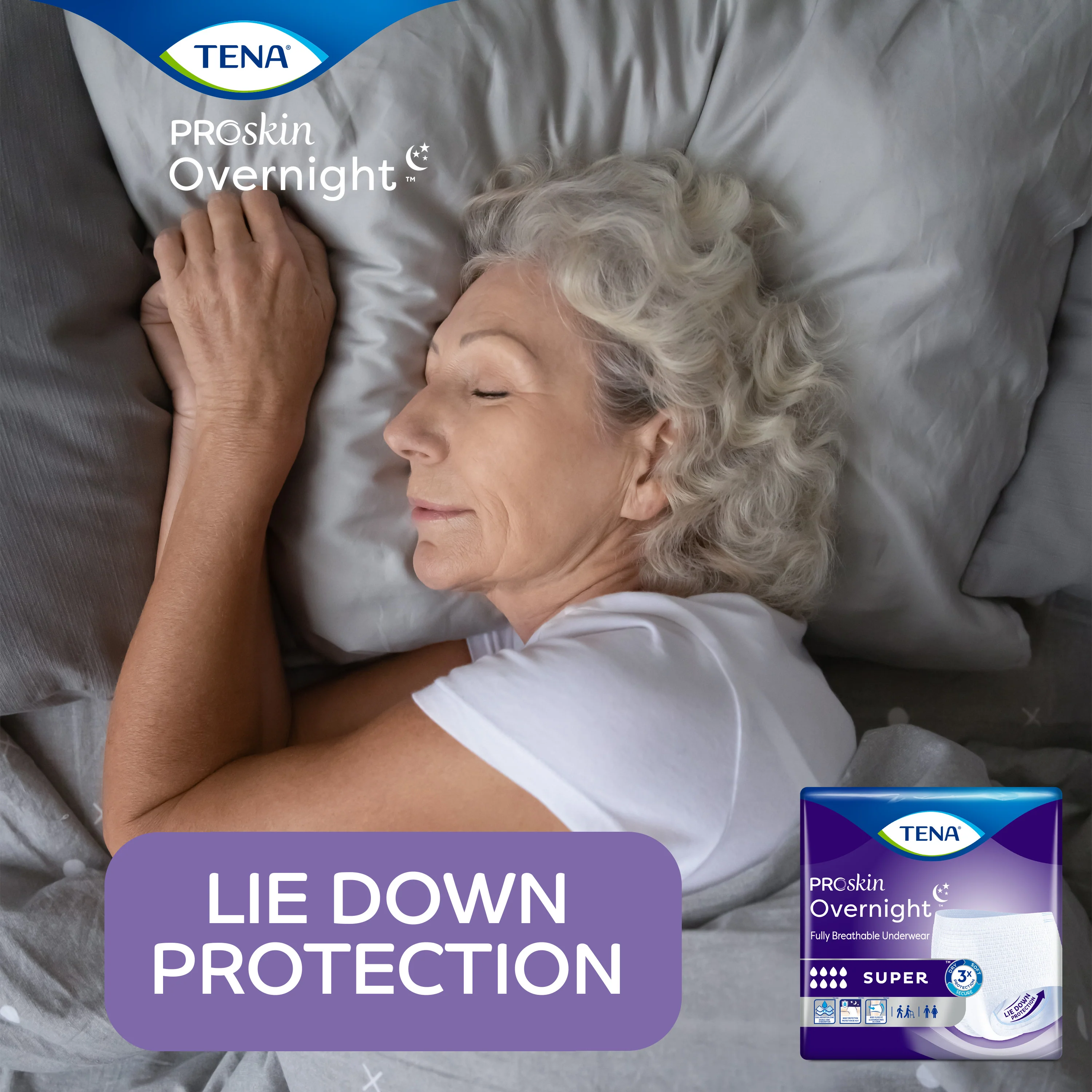 TENA Overnight Super Fully Breathable Underwear - Image 7