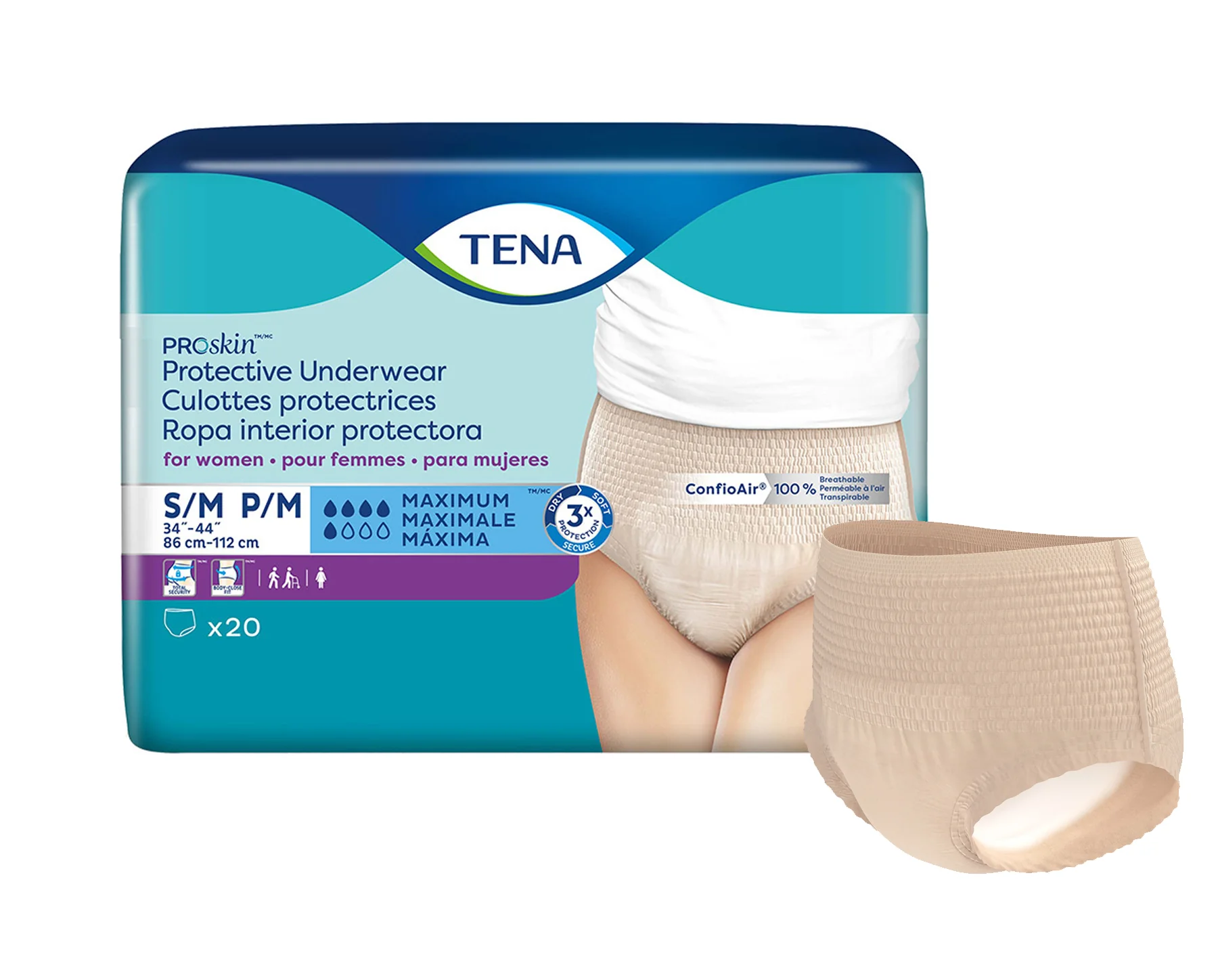 TENA ProSkin Incontinence Underwear for Women with Maximum Absorbency - Image 3