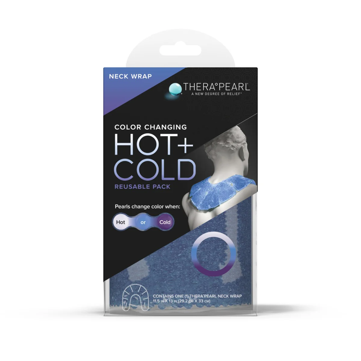 TheraPearl Hot and Cold Therapy Ankle/Wrist Wrap, 1 Each - Image 2