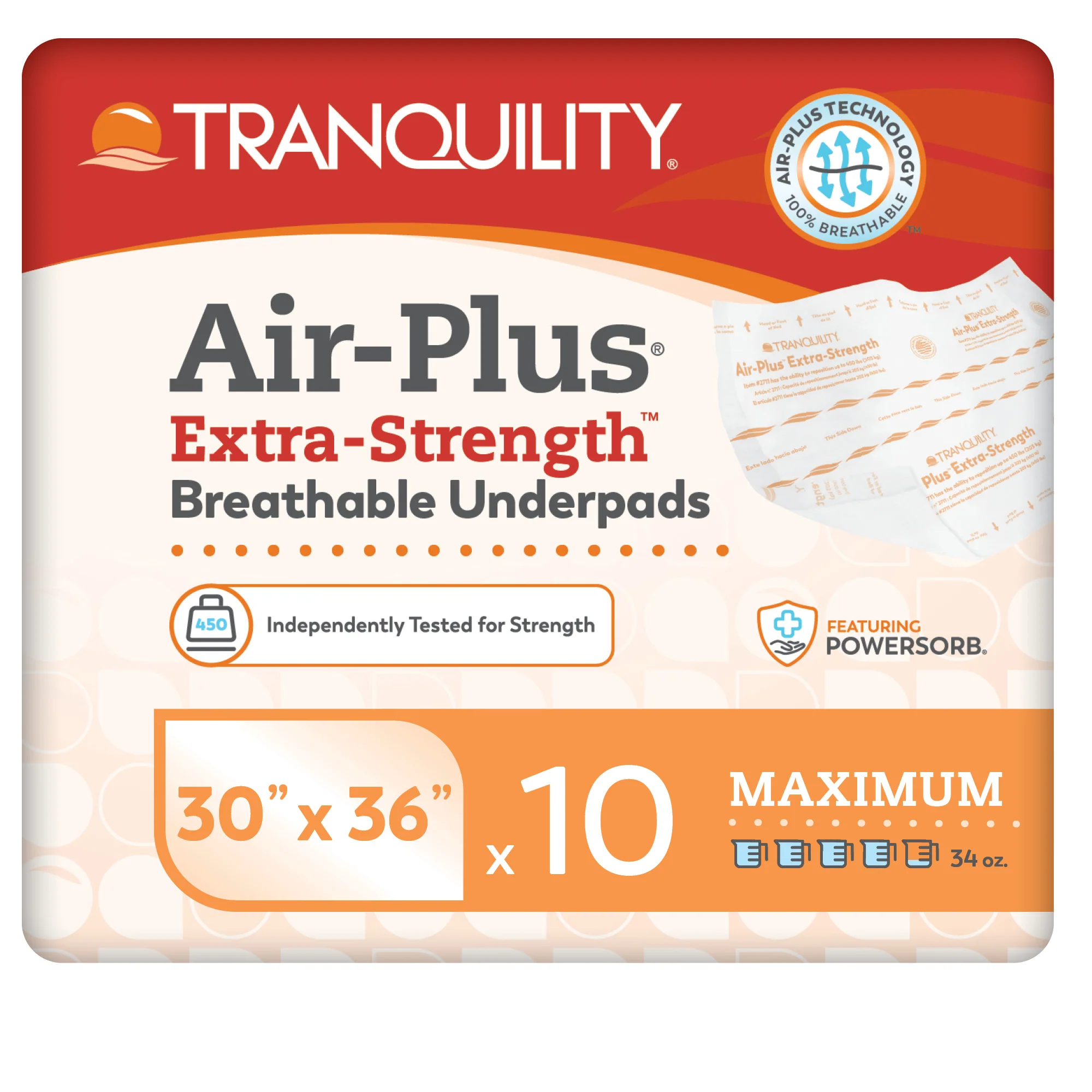 Tranquility® Air-Plus® Extra-Strength Breathable Underpads - Image 10